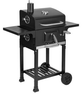 Grill ogrodowy węglowy GOCKOWIAK Ferro Zamykany, żeliwny ruszt, termometr, kółka