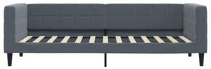 Sofa z materacem do spania, ciemnoszara, 80x200 cm, aksamit