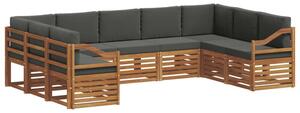 Zestaw mebli ogrodowych z litego drewna akacjowego w nowoczesnym designie