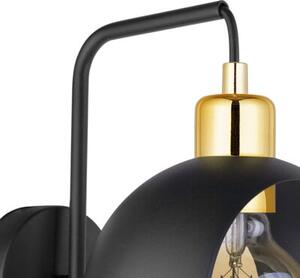 Kinkiet czarny CYKLOP 1xE27x15W wym:26x17x24cm IP20 TK-Lighting