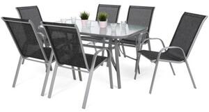 Zestaw mebli ogrodowych HOME & GARDEN Sevilla 697487 Szaro-czarny