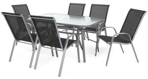 Zestaw mebli ogrodowych HOME & GARDEN Sevilla 697487 Szaro-czarny