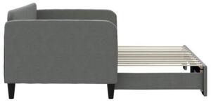 Sofa rozsuwana, ciemnoszara, 90x200 cm, tkanina