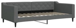 Sofa rozsuwana, ciemnoszara, 100x200 cm, tkanina