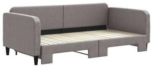 Sofa rozsuwana, kolor taupe, 100x200 cm, tkanina