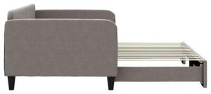 Sofa rozsuwana, kolor taupe, 100x200 cm, tkanina