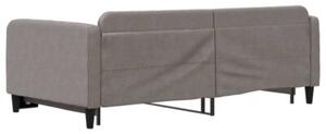 Sofa rozsuwana, kolor taupe, 100x200 cm, tkanina