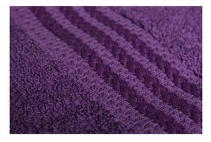 Zestaw 4 fioletowych bawełnianych ręczników Rainbow, 50x90 cm