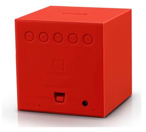 Czerwony budzik LED Gingko Gravitry Cube
