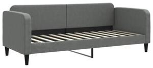 Sofa rozsuwana z szufladami, ciemnoszara, 80x200 cm, tkanina