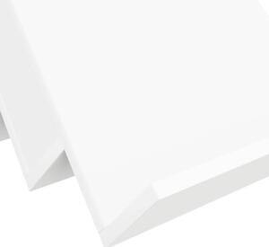 Nowoczesna szafka z drewna inżynieryjnego z 3 półkami - biała