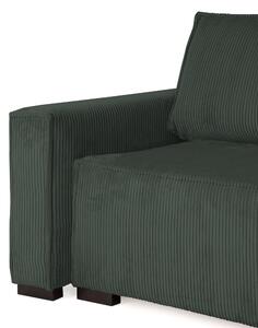 Trzyosobowa sofa rozkładana SMART ciemnozielona