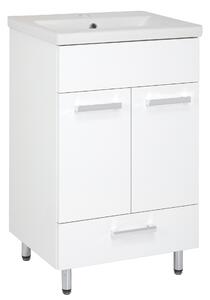 Astor Lupo umywalka z szafką 50 cm biały połysk AM-LUU-501-27