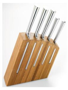 Komplet 5 noży z bambusowym stojakiem Jean Dubost Kimono Bamboo