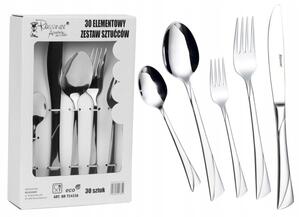 Komplet sztućców 30-ele dla 6 osób sztućce widelec łyżka nóż widelczyk łyżeczka ROSSNER