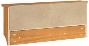 Wieszak ścienny na ubrania sandnes 87x12x35cm drewno lite sosna