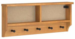 Wieszak ścienny na ubrania sandnes 87x12x35cm drewno lite sosna