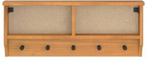 Wieszak ścienny na ubrania sandnes 87x12x35cm drewno lite sosna