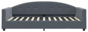 Sofa z funkcją spania, ciemnoszara, 100x200 cm, aksamit