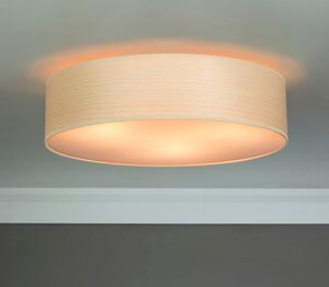 Lampa sufitowa z forniru w kolorze bielonego drewna bukowego Sotto Luce TSURI, Ø 40 cm