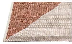 Beżowo-pomarańczowy dywan odpowiedni na zewnątrz Floorita Geo, 135x190 cm