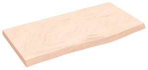 Półka, 60x30x(2-4) cm, surowe lite drewno dębowe