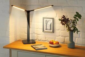 Lampa LED stołowa, dwuramienna, 41 cm