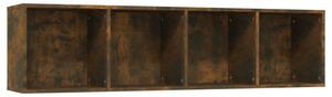 Regał na książki/szafka rtv, przydymiony dąb, 143x30x36 cm
