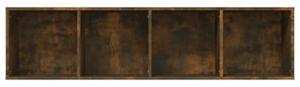 Regał na książki/szafka rtv, przydymiony dąb, 143x30x36 cm