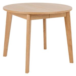 Stół Woodyou okrągły, okrągły stół rozkładany, stół uniwersalny, stół skandynawski, stół dębowy
