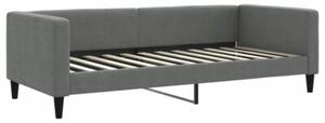 Sofa rozsuwana, ciemnoszara, 90x200 cm, tkanina