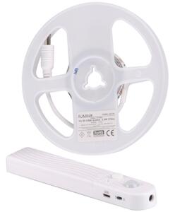 Taśma LED zasilana bateryjnie 1m z czujnikiem PIR 4000K IP20 + port USB 317940 Polux