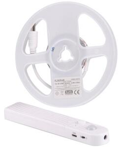 Taśma LED zasilana bateryjnie 1m z czujnikiem PIR 4000K IP20 + port USB 317940 Polux