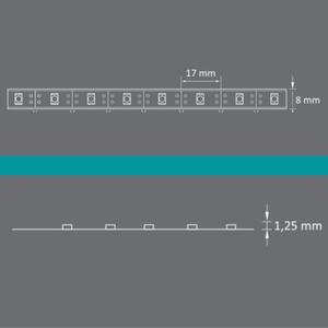 Taśma LED zasilana bateryjnie 1m z czujnikiem PIR 4000K IP20 + port USB 317940 Polux