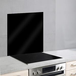 Czarna szklana płyta ochronna na ścianę przy kuchence Wenko, 70x60 cm