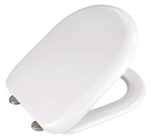 Biała deska sedesowa z łatwym domknięciem Wenko Santana, 44x37 cm
