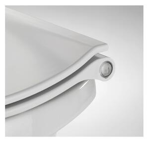 Biała deska sedesowa wolnoopadająca z LED Wenko Gubbio, 44x37 cm