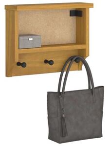 Wieszak ścienny na ubrania sandnes 45x12x35cm drewno lite sosna