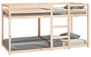 Łóżko piętrowe, 90x200 cm, lite drewno sosnowe
