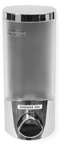 Dozownik do mydła/żelu pod prysznic w srebrnym kolorze Compactor Uno, 360 ml