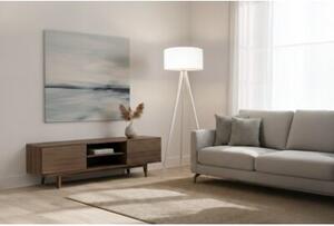Lampa podłogowa trójnóg biały Light Home LH Gaja 1xE27 44cm abażur walec biały
