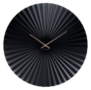 Czarny zegar Karlsson Sensu, ⌀ 40 cm