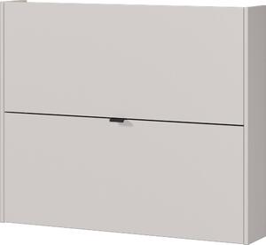 Kremowa uchylna/wisząca szafka na buty w dekorze dębu 100x83x18 cm Ameca – Germania