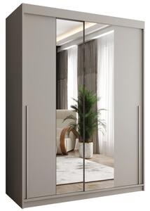 Szafa przesuwna z lustrem Garderoba SIMA T1 150 kaszmir + u. srebrny