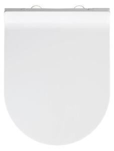 Biała deska sedesowa wolnoopadająca Wenko Habos, 46x36 cm