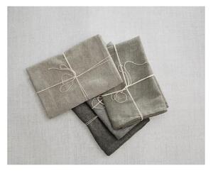 Zestaw 4 serwetek tekstylnych z domieszką lnu Really Nice Things Cool Grey, szer. 40 cm