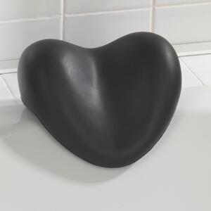 Czarna poduszka do wanny Wenko Bath Pillow Black, 25x11 cm