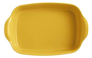 Żółta ceramiczna prostokątna misa do zapiekania Emile Henry, 36x23 cm
