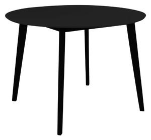 Okrągły stół z czarnym blatem 105x105 cm Vojens – House Nordic