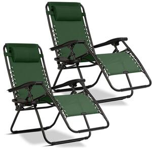 Leżak ogrodowy SOFOTEL ChillWell 286302-2 Zielony (2 szt.)